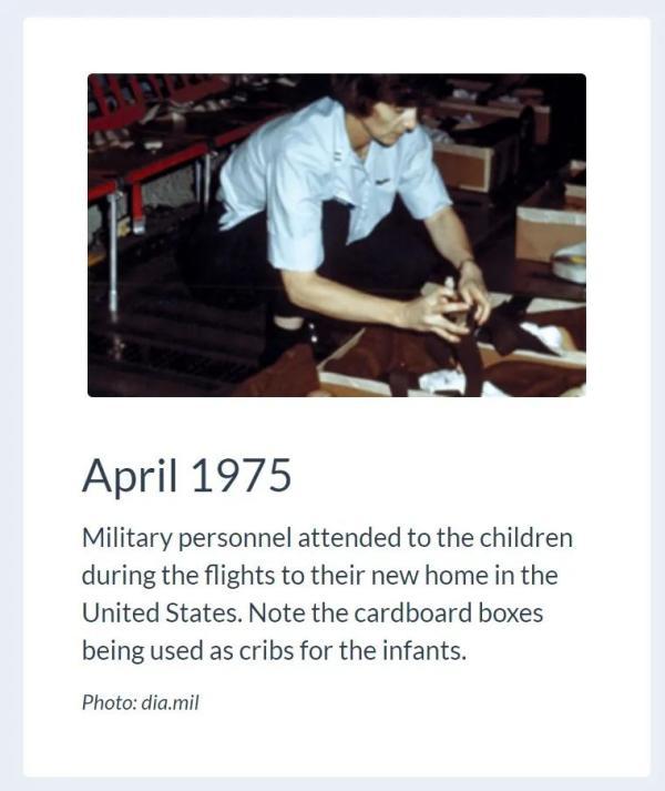 CIA在越南盗婴摘取器官？没有证据！原图系福特博物馆公开的babylift空运行动照片