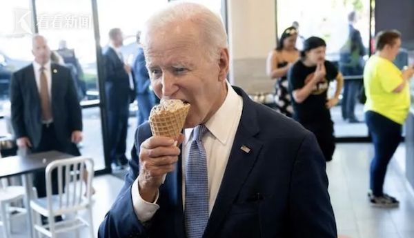 拜登谈美国小学再现枪击：我吃珍妮牌冰激凌！