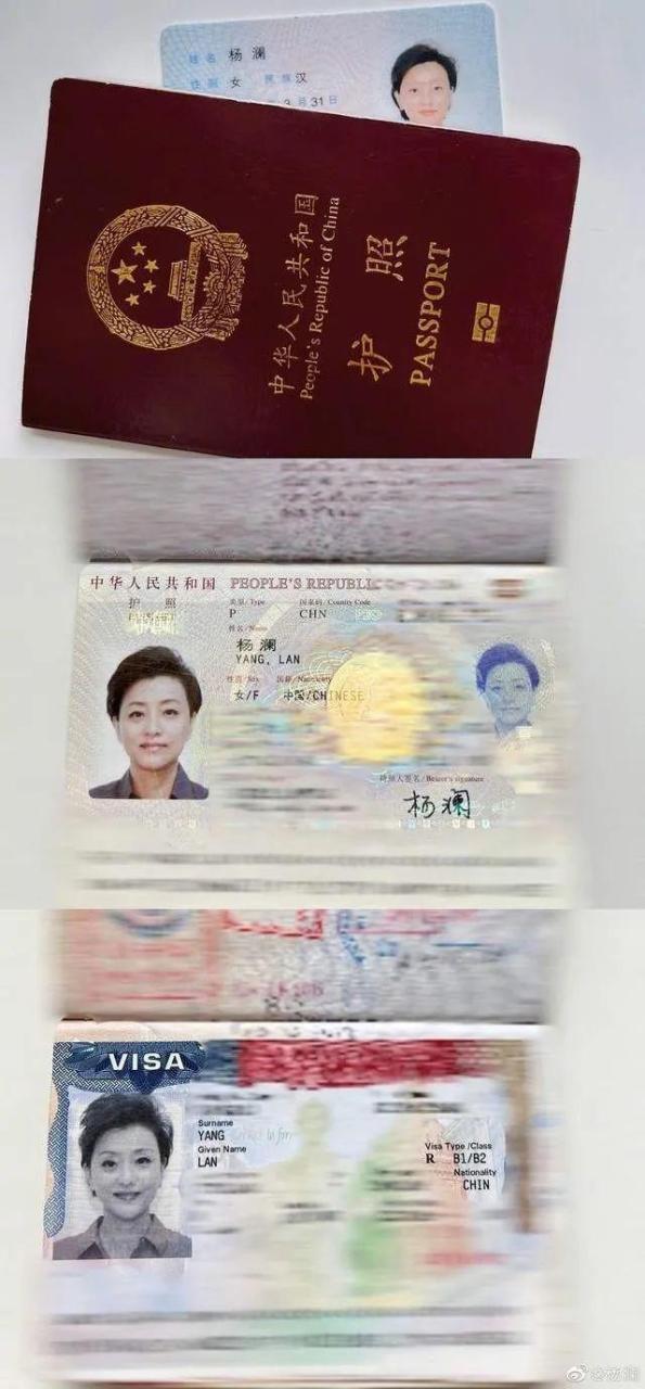 杨澜晒护照辟谣移民传闻：唯一国籍是中国 没移民没绿卡